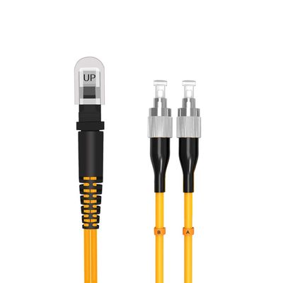Jeirdus MTRJ Female to FC Fiber Patch Cable Singlemode Duplex - 15m (49ft) MTRJ-FC 9/125um OS2 SM LSZH Optic Cord Jumper Yellow