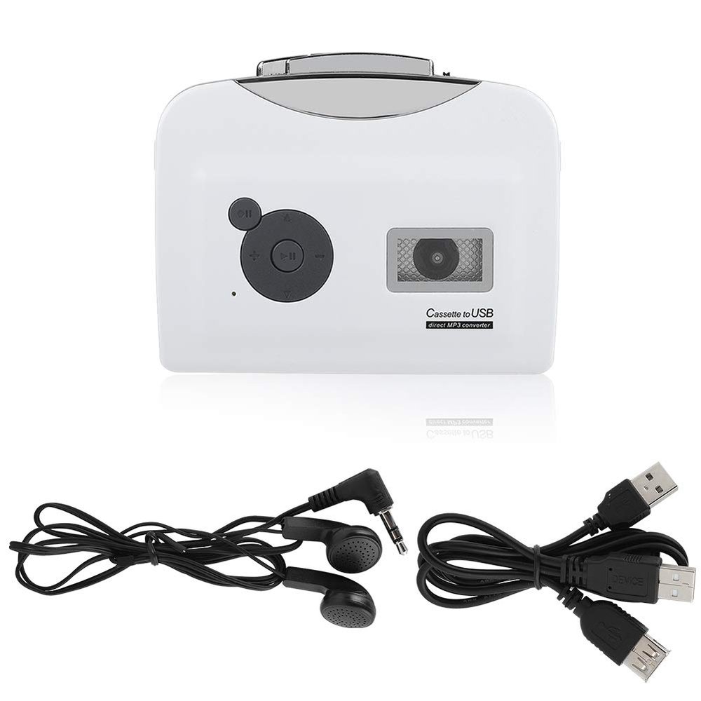 Cuifati Cassette to MP3 Converter, USB Cassette Player, Portable, Easy to Use