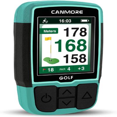 CANMORE HG200 Golf GPS - (Turquoise) Water Resistant Full Color Display with 41,000+ Essential Golf Course Data and Score Sheet - Free Courses Worldwide