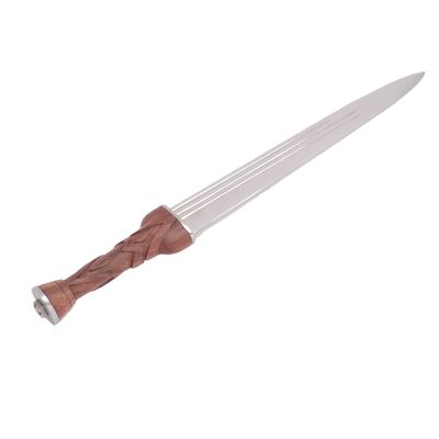 Early Scottish Dirk Hand Forged High Carbon Steel Dagger with Triple Fuller, Carved Wooden Handle & Leather Scabbard | Highland Reenactment Knife