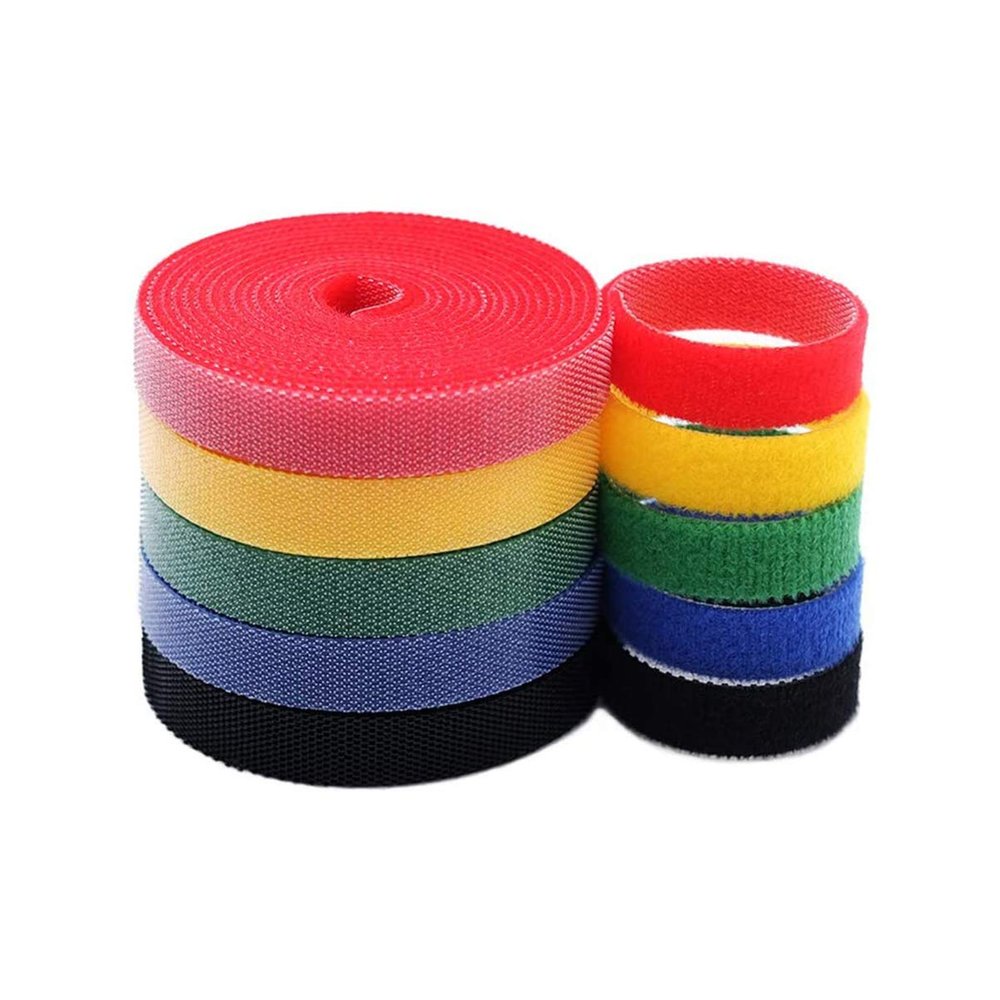 6 Rolls Cable Ties Reusable Fastening Wire Organizer Cord Rope Holder Straps Fastening Cable Ties Headphone Organizer