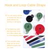 6 Rolls Cable Ties Reusable Fastening Wire Organizer Cord Rope Holder Straps Fastening Cable Ties Headphone Organizer view 2