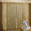 GUOCHENG Copper String Curtain Lights 3m x 3m LED Curtain Fairy Lights USB Powered Window Light Strings with Remote for Home Bedroom Party Wedding, Indoor Outdoor Decorations-warm white view 2
