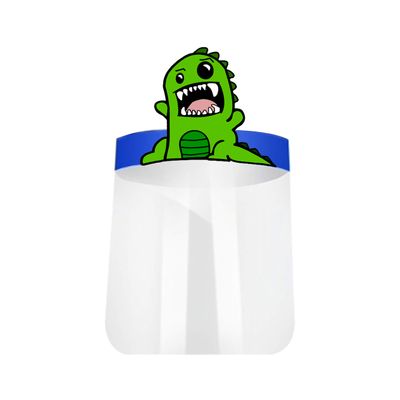 MiMM DINOSHIELD3 FACE Shield, 3PCS, Dinosaur