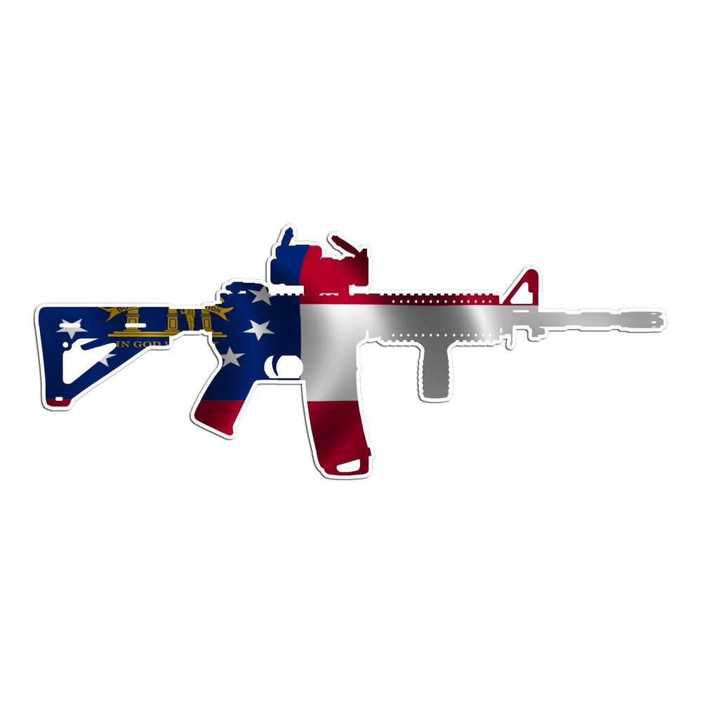 AR-15 Scope - Georgia - Vinyl Decal Sticker - 6" x 2.44"