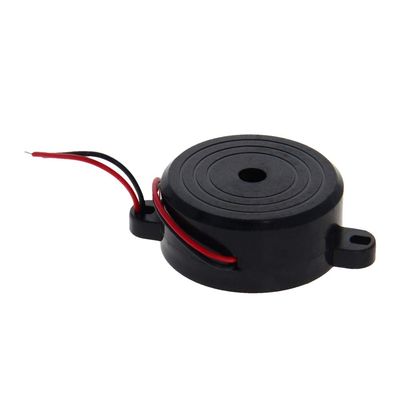 Fielect 4 Pcs DC 3-24V 85dB Electronic Passive Buzzer Alarm Piezo Passive Buzzer Sounder 34 x 9mm
