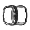BabyValley Case Compatible with Fitbit Versa 3/Sense Diamonds Case Double Row Crystal Cover Bumper Shell Protective Frame for Women (Rose Gold&Gold&Pink&Black) view 2