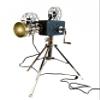 HomeRoots 36" Black And Silver Buffed Aluminum Movie Projector view 1