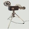 HomeRoots 36" Black And Silver Buffed Aluminum Movie Projector view 2