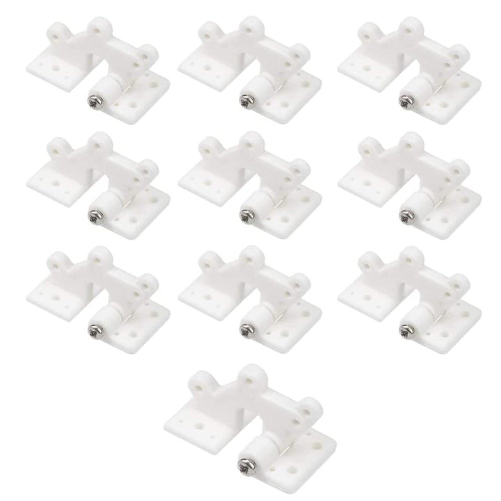 Fielect RC Hinges Adjustable Hatch Hinge L30 X W16mm for RC Model Airplane Parts 502Model 10Pcs