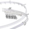 Curved Ceiling Curtain Track Bendable Mount for Curtain Rail Bunk Bed Bay Window Room Divider Flexible Straight (White,5 m/ 16.4 ft) view 1