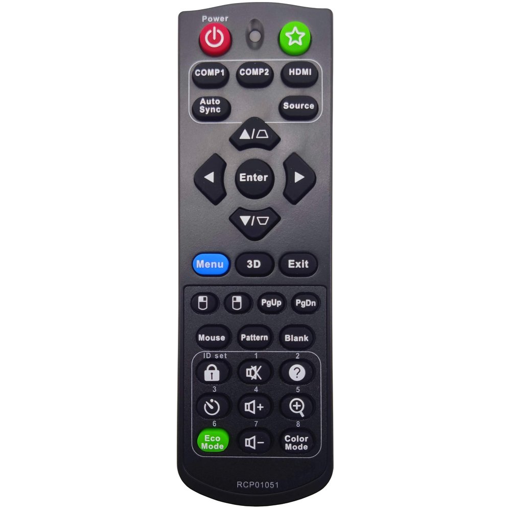 INTECHING A-00009810 Projector Remote Control for ViewSonic PJD7828HDL, PJD7831HDL, PJD7836HDL, PRO7827HD