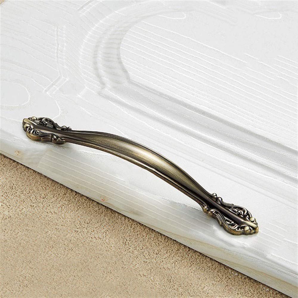 Geeyu ZHaonan-Dressing Table Handle, Zinc Alloy Wardrobe Door Cupboard Handle,Cabinet Handles, Drawer Knobs,Cabinet Pulls,Modern Style,Furniture Hardware, Indoor Hardware (Color : 128mm Bronze)