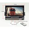 1080P Vehicle Backup Cameras Monitor DVR kit, 4X 4Pin AHD IR Car Reversing Backup Parking Camera+ 9" AHD IPS 1/2/3/4CH Split Monitor Car Rear View Kit for Bus Truck Motorhome Caravan Trailer Camper view 3