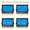 1080P Vehicle Backup Cameras Monitor DVR kit, 4X 4Pin AHD IR Car Reversing Backup Parking Camera+ 9" AHD IPS 1/2/3/4CH Split Monitor Car Rear View Kit for Bus Truck Motorhome Caravan Trailer Camper view 4