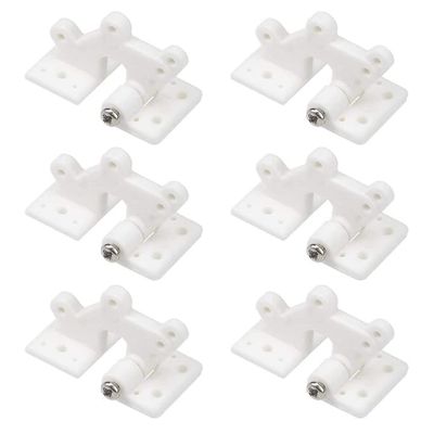 Fielect RC Hinges Adjustable Hatch Hinge L30 X W16mm for RC Model Airplane Parts 502Model 6Pcs