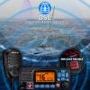 Retevis RA27 Fixed Mount Marine Radio with GPS and DSC, IP67 Waterproof VHF Radio Marine, Long Range, NOAA, All International/US/CA Marine Channels, Triple Watch, Ship to Shore Radio for Boats, Black view 3
