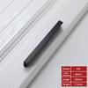 Geeyu ZHaonan-Dressing Table Handle, Square Furniture Hardware,Modern Black Cabinet Handle, Stainless Steel Kitchen Door Knobs, Cupboard Wardrobe Drawer Pulls, Indoor Hardware (Color : 226 96mm) view 2