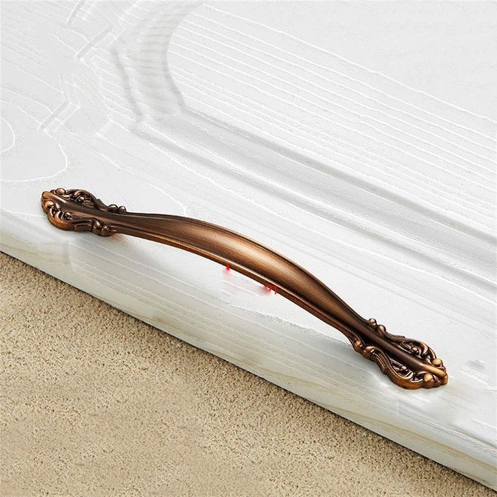 Geeyu ZHaonan-Dressing Table Handle, Zinc Alloy Wardrobe Door Cupboard Handle,Cabinet Handles, Drawer Knobs,Cabinet Pulls,Modern Style,Furniture Hardware, Indoor Hardware (Color : 128mm Brown)