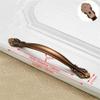 Geeyu ZHaonan-Dressing Table Handle, Zinc Alloy Wardrobe Door Cupboard Handle,Cabinet Handles, Drawer Knobs,Cabinet Pulls,Modern Style,Furniture Hardware, Indoor Hardware (Color : 128mm Brown) view 2