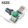 ABSOK 3 Pcs USB Fan Speed Controller, DC 5V Stepless Mini USB Fan Governor DC 4 - 12V to 2.5 - 8V 5W Regulator Speed Control Knob with Switch view 2