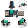 ABSOK 3 Pcs USB Fan Speed Controller, DC 5V Stepless Mini USB Fan Governor DC 4 - 12V to 2.5 - 8V 5W Regulator Speed Control Knob with Switch view 4