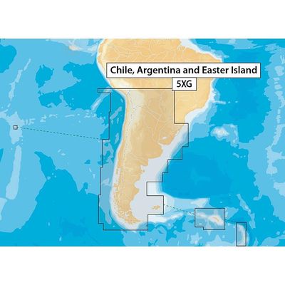 Navionics Navionics+ Msd/nav+5xg Chile, Argentina & Easter Island - Microsd Format