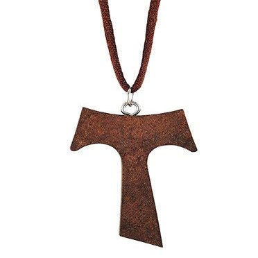 Autom Wood Tau Cross Pendant-18/pk