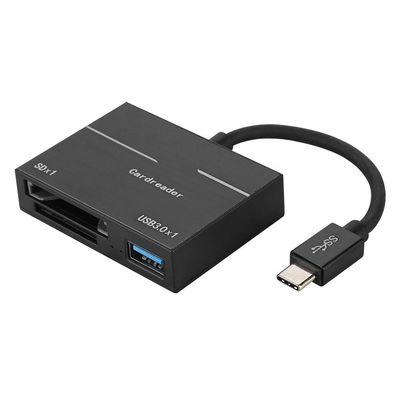 Adopts ABS Shell Support /Memory Card Plug and Play Memory Card Reader, Hot Swappable Type-C Card Reader, for Memory Reader