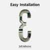 1Pc 0-9 House Numbers Plaques, 10.1cm/4inch Zinc Alloy Numeral Door Signs, Hotel/House/Garden/mailbox/office/Business Shop Numbers Plate Sign (Color : 8) view 4