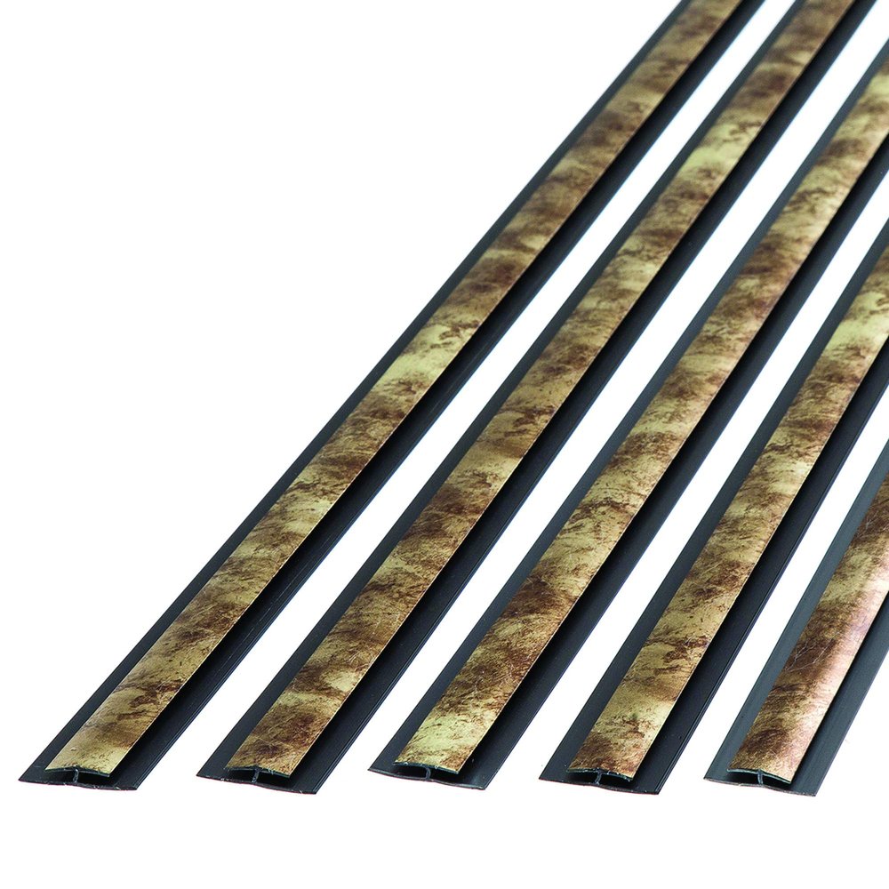 FASDE 47 in. Decorative Vinyl Divider Trim Bermuda Bronze (5 Pack)