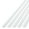 FASDE 47 in. Decorative Vinyl Divider Trim Matte White (5 Pack) view 1
