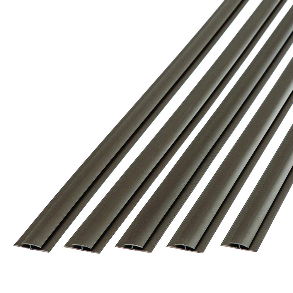 FASDE 47 in. Decorative Vinyl Divider Trim Argent Bronze (5 Pack)