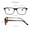 VisionGlobal Blue Light Blocking Glasses for Women/Men, Computer Reading, TV Glasses, Stylish Square Frame, Anti Glare (Brown, +4.25 Magnification) view 2