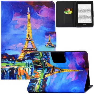 Artyond Case for Kindle Paperwhite 10th Generation 2018, Lightweight Slim Folio Cover with Auto Wake/Sleep Protective Case for Amazon Kindle Paperwhite 10th Generation 2018 Release, Painting Tower