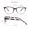 VisionGlobal Blue Light Blocking Glasses for Women/Men, Computer Reading, TV Glasses, Stylish Oval Frame, Anti Glare (Floral, +6.00 Magnification) view 2