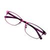 VisionGlobal Blue Light Blocking Glasses for Women/Men, Computer Reading, TV Glasses, Stylish Square Frame, Anti Glare (Purple, +3.00 Magnification) view 1