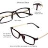 VisionGlobal Blue Light Blocking Glasses for Women/Men, Computer Reading, TV Glasses, Stylish Square Frame, Anti Glare (Brown, +4.50 Magnification) view 3