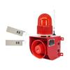 AC 110V Wireless Remote Control Alarm Siren Horn w/ ? Remotes Industrial Sound Light Alarm Security Siren Horn Alarm Waterproof Emergency Strobe Warning Light 120dB Outdoor Indoor (1 Alarm+2 remotes) view 1