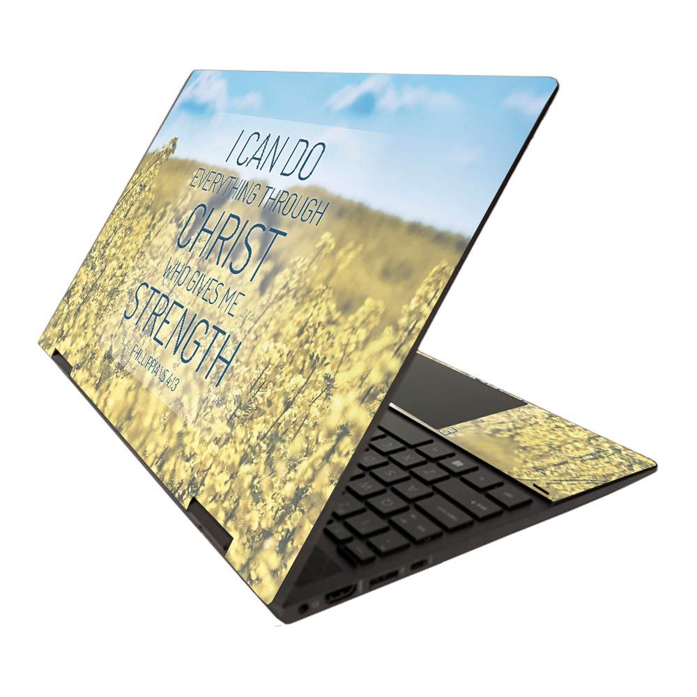 MightySkins Skin for HP Envy x360 15" (2020) - Through Christ | Protective, Durable, and Unique Vinyl Decal wrap Cover | Easy to Apply, Remove, and Change Styles | Made in The USA