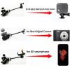 3in1 Universal Heavy Duty Car Headrest Mount Holder for Camcorder/Action Camera/Smartphone with Dual Adjustable Positions and 360 Rotation, Black view 2