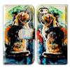 Bcov Case for iPod Touch 7/iPod Touch 6, Cute Cat Painting Leather Flip Wallet Case Phone Cover with Card Slot Holder Kickstand for iPod Touch 7 6 view 1