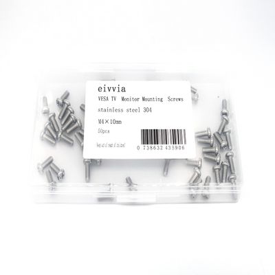 eivvia 50Pcs VESA TV Monitor Mounting Screws M4 x 10mm