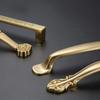 Geeyu ZHaonan-Dressing Table Handle, European Style Simple Wardrobe Cabinet Drawer Pull Knobs, Antique Brass Gold Handle, Indoor Hardware (Color : C 0078 96) view 3