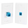 Ethernet Wall Plate Outlet 2-Pack, Cat6 Ethernet Wall Jack 1 Port Female to Female High Speed for Living Room, Bedroom, Office view 3