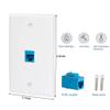 Ethernet Wall Plate Outlet 2-Pack, Cat6 Ethernet Wall Jack 1 Port Female to Female High Speed for Living Room, Bedroom, Office view 4
