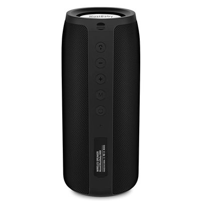 Bluetooth Speaker,MusiBaby M88 Speakers,Dual Pairing, Bluetooth 5.3,Loud Stereo Sound,Booming Bass,30H Playtime for Home& Outdoor Party,Beach,Portable Speaker,Gifts(Black)