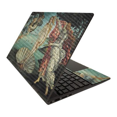 MightySkins Carbon Fiber Skin for HP Envy x360 15" (2020) - Birth of Venus | Protective, Durable Textured Carbon Fiber Finish | Easy to Apply | Made in The USA