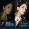 Selfie Ring Light, ARKIM 40 LED 3 Colors Mode Rechargeable Portable Clip-on Fill Light, Adjustable Brightness, Mini Ring Light for Tiktok Photography, Camera Video, Make up (Black) view 3
