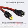 DAYKIT 10 Pairs DC Power Pigtail Cable 12V 5A Male & Female + 10 Pairs DC Power Jack Plug Adapter Connector for Home Surveillance CCTV Security view 4